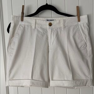 Old Navy Women's Classic White Bermuda Shorts